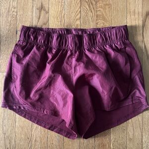 Women's Athletic Shorts in Rich Burgundy